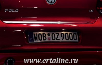 Накладка на кромку крышки багажника (нерж.) 1 шт. VW POLO 2009 > ― PEARPLUS.ru